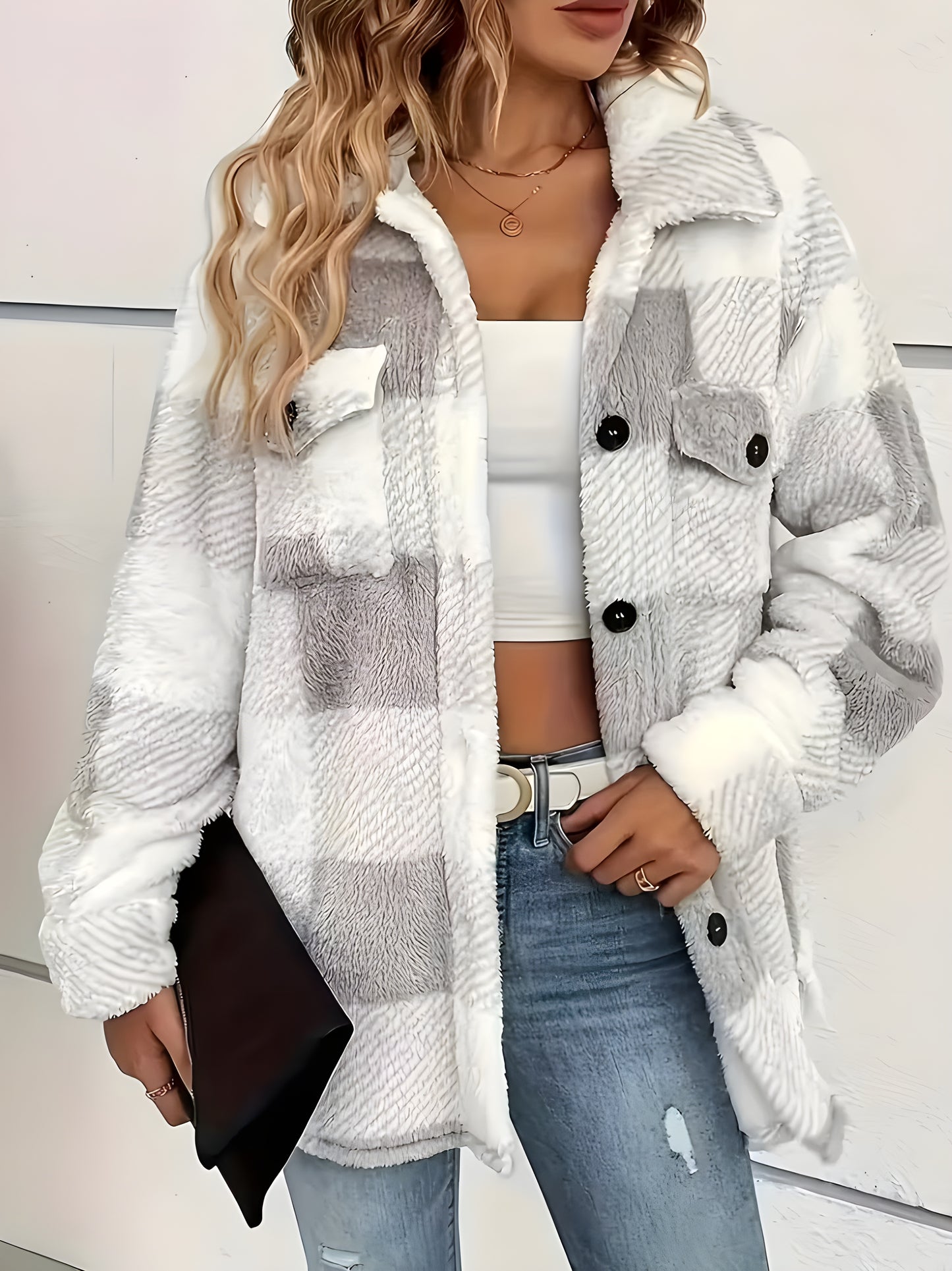 Glacier Glow Teddy Coat