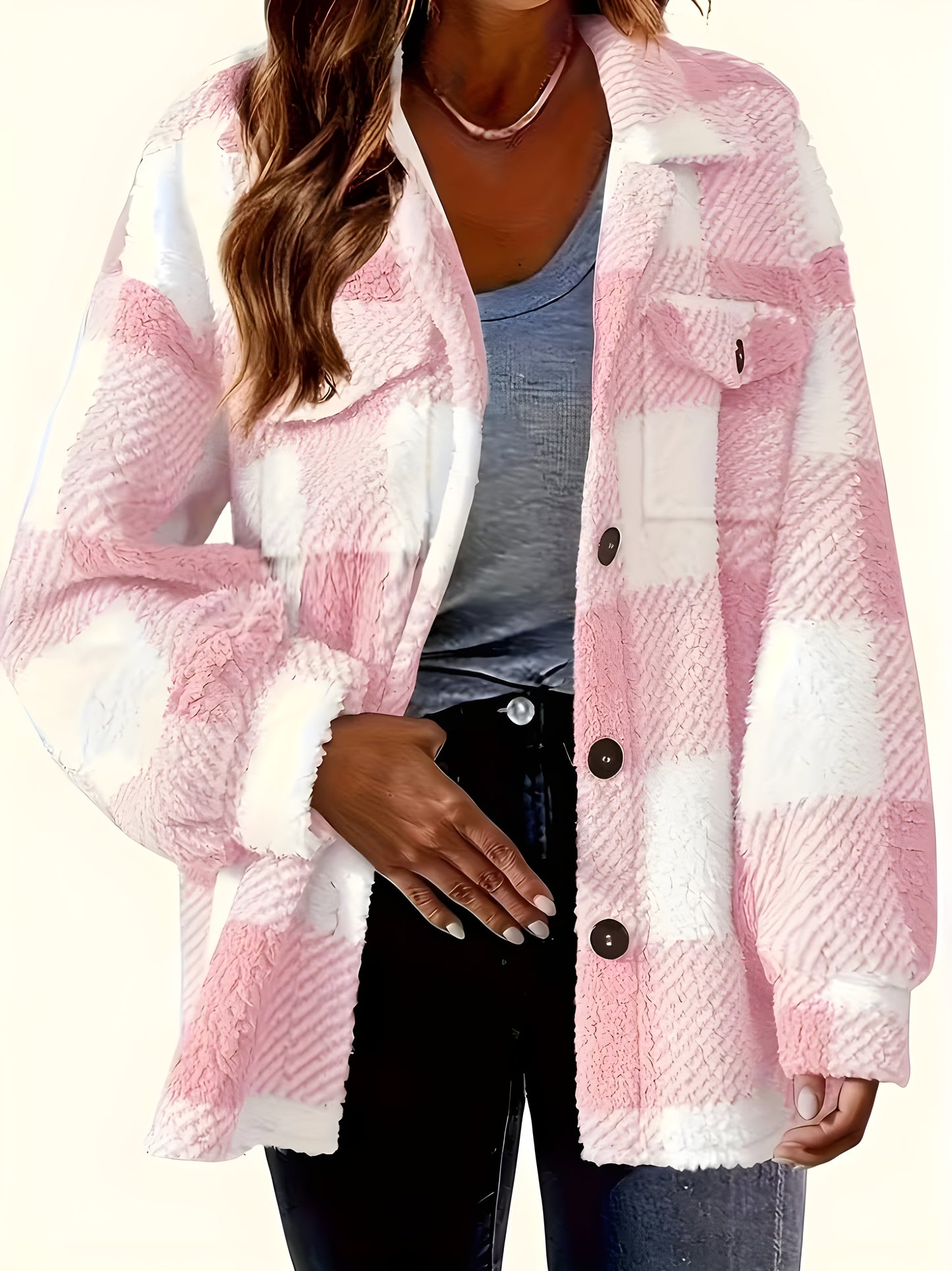 Glacier Glow Teddy Coat